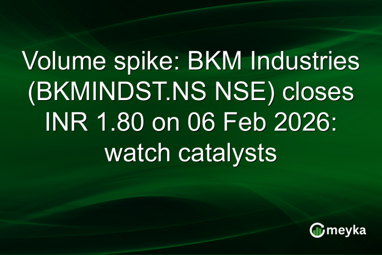 Volume spike: BKM Industries (BKMINDST.NS NSE) closes INR 1.80 on 06 Feb 2026: watch catalysts