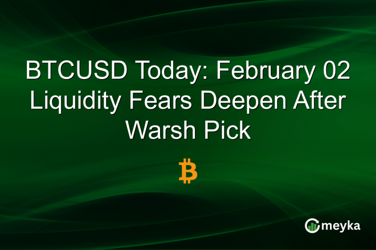 BTCUSD Today: February 02 Liquidity Fears Deepen After Warsh Pick