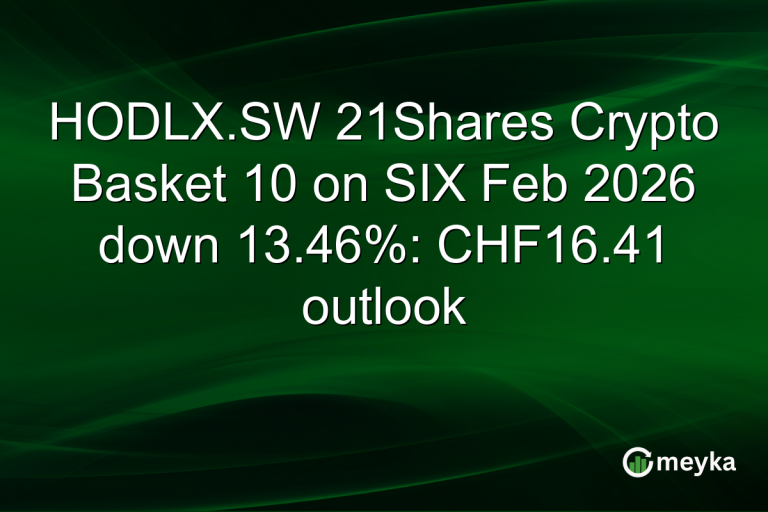 HODLX.SW 21Shares Crypto Basket 10 on SIX Feb 2026 down 13.46%: CHF16.41 outlook