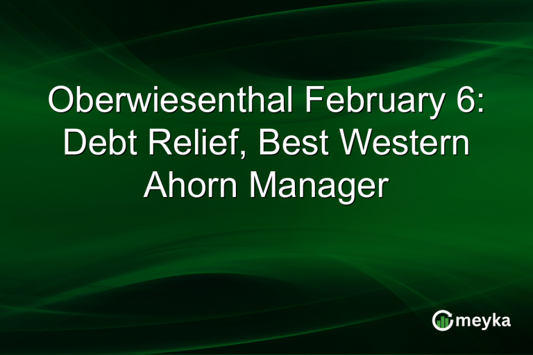 Oberwiesenthal February 6: Debt Relief, Best Western Ahorn Manager