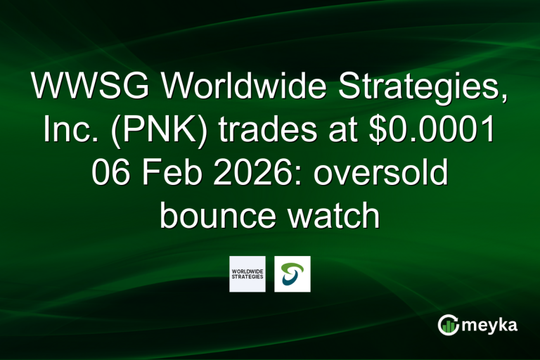 WWSG Worldwide Strategies, Inc. (PNK) trades at $0.0001 06 Feb 2026: oversold bounce watch