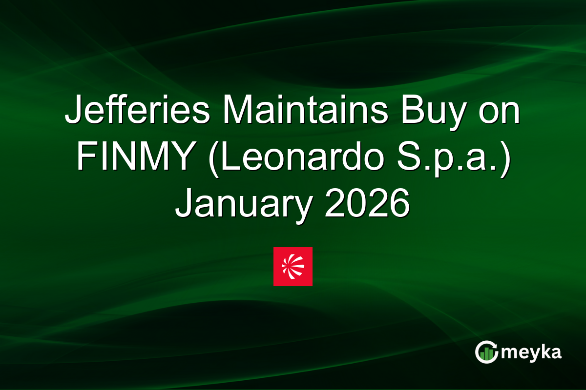 Jefferies Maintains Buy on FINMY (Leonardo S.p.a.) January 2026