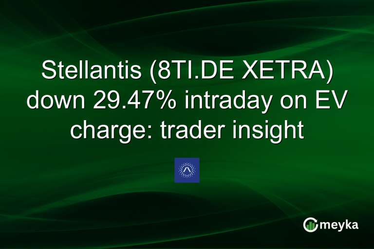 Stellantis (8TI.DE XETRA) down 29.47% intraday on EV charge: trader insight