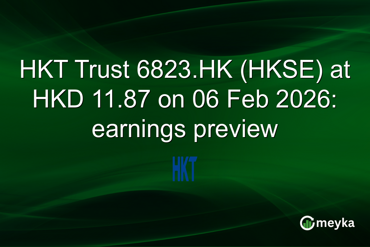 HKT Trust 6823.HK (HKSE) at HKD 11.87 on 06 Feb 2026: earnings preview