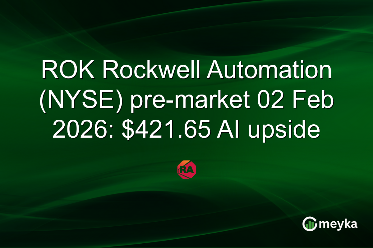 ROK Rockwell Automation (NYSE) pre-market 02 Feb 2026: $421.65 AI upside