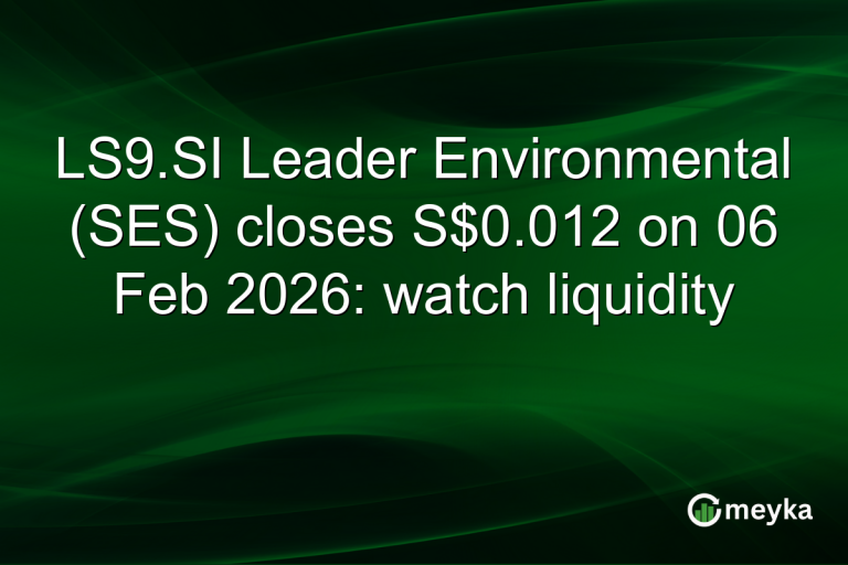 LS9.SI Leader Environmental (SES) closes S$0.012 on 06 Feb 2026: watch liquidity