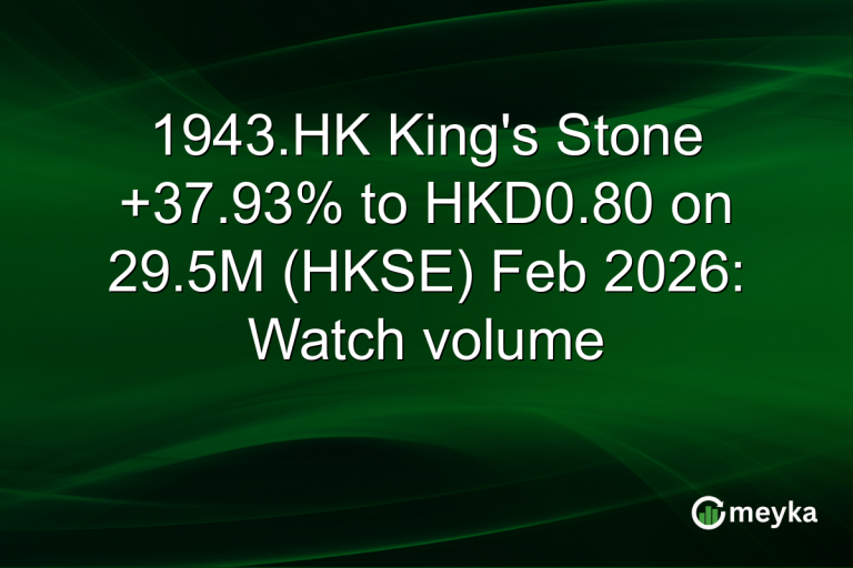 1943.HK King's Stone +37.93% to HKD0.80 on 29.5M (HKSE) Feb 2026: Watch volume