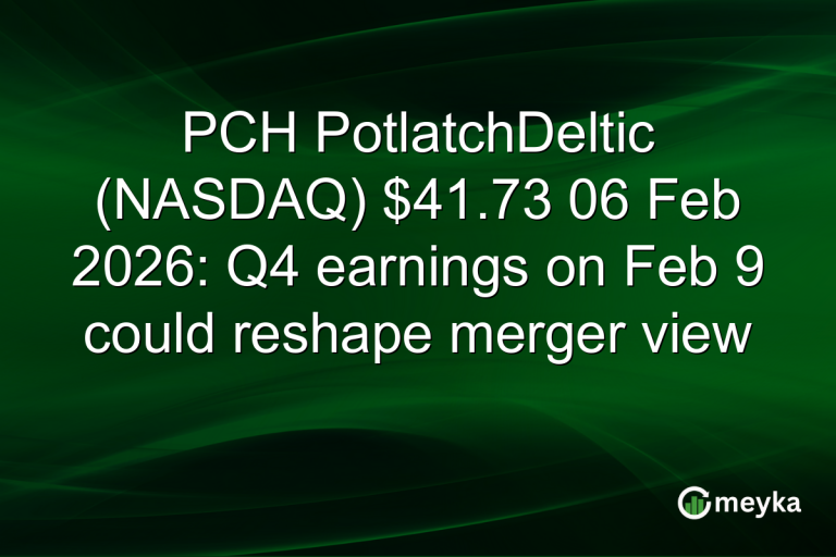 PCH PotlatchDeltic (NASDAQ) $41.73 06 Feb 2026: Q4 earnings on Feb 9 could reshape merger view