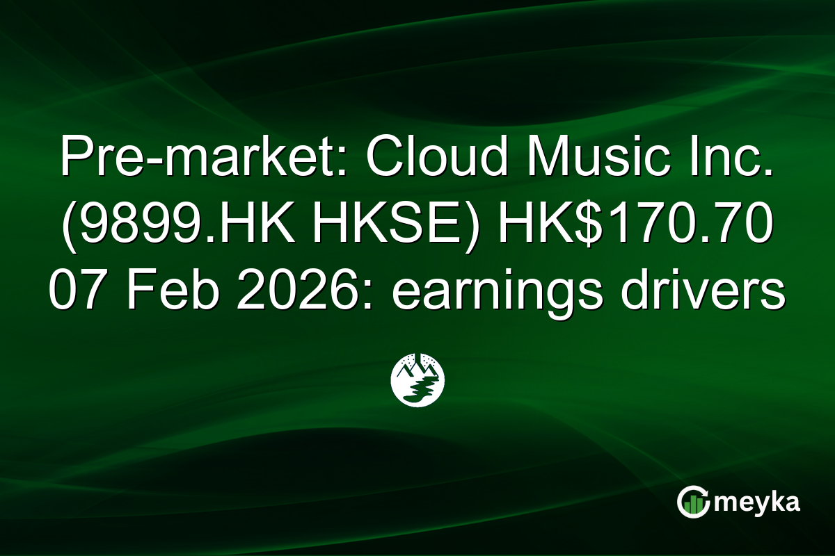 Pre-market: Cloud Music Inc. (9899.HK HKSE) HK$170.70 07 Feb 2026: earnings drivers