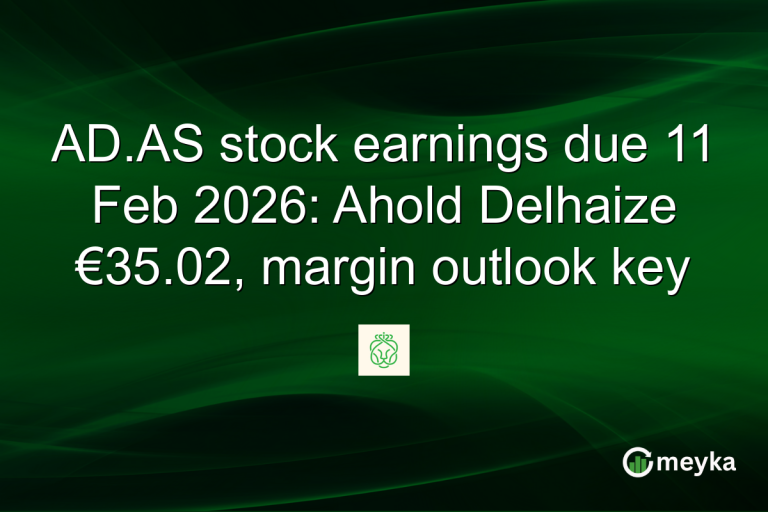 AD.AS stock earnings due 11 Feb 2026: Ahold Delhaize €35.02, margin outlook key