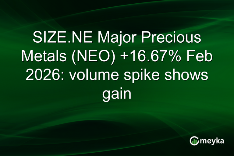 SIZE.NE Major Precious Metals (NEO) +16.67% Feb 2026: volume spike shows gain