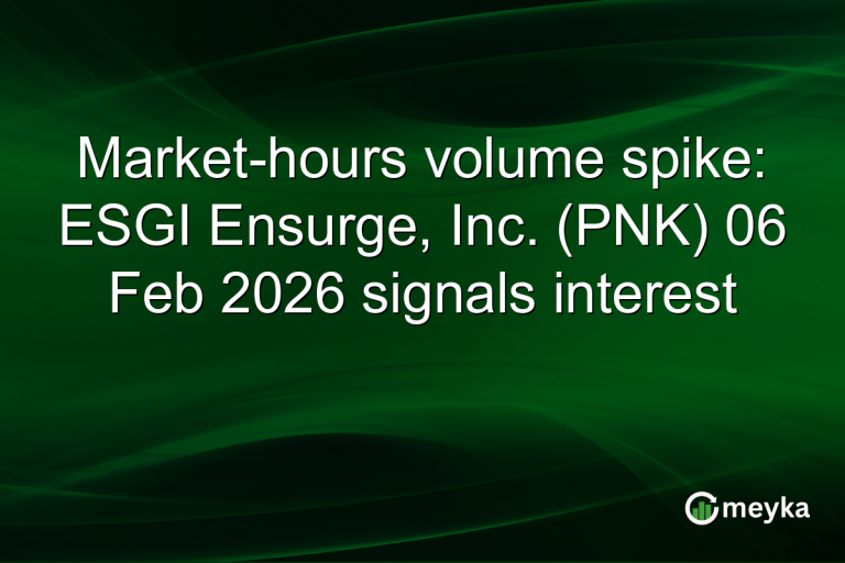 Market-hours volume spike: ESGI Ensurge, Inc. (PNK) 06 Feb 2026 signals interest
