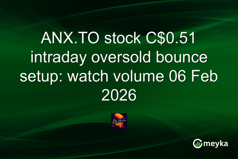 ANX.TO stock C$0.51 intraday oversold bounce setup: watch volume 06 Feb 2026