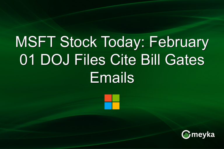 MSFT Stock Today: February 01 DOJ Files Cite Bill Gates Emails
