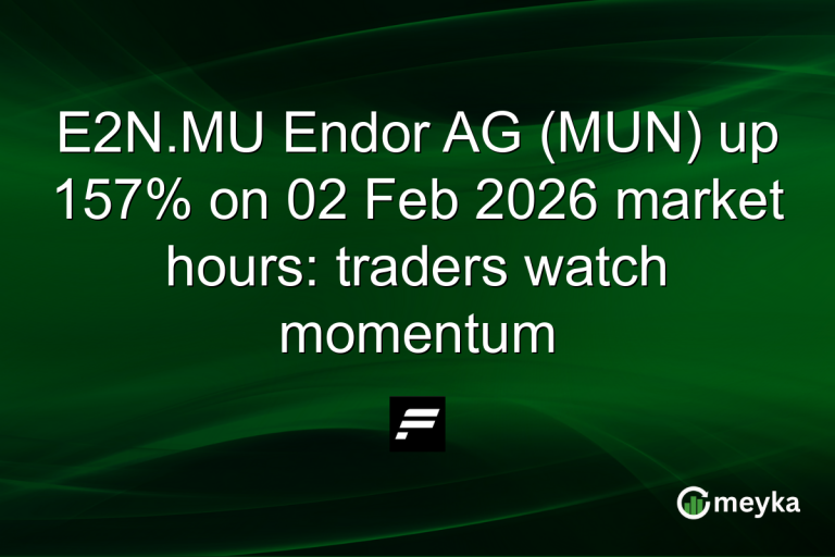 E2N.MU Endor AG (MUN) up 157% on 02 Feb 2026 market hours: traders watch momentum