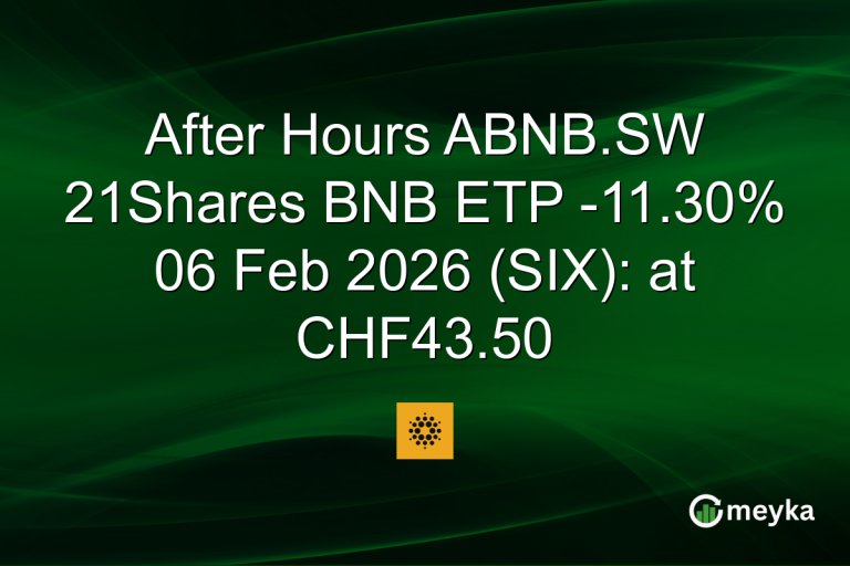 After Hours ABNB.SW 21Shares BNB ETP -11.30% 06 Feb 2026 (SIX): at CHF43.50
