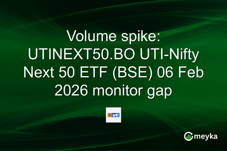 Volume spike: UTINEXT50.BO UTI-Nifty Next 50 ETF (BSE) 06 Feb 2026 monitor gap