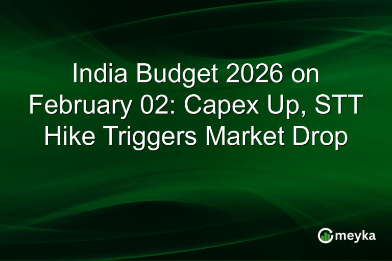 India Budget 2026 on February 02: Capex Up, STT Hike Triggers Market Drop