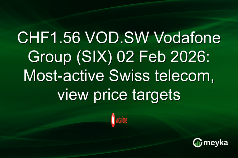 CHF1.56 VOD.SW Vodafone Group (SIX) 02 Feb 2026: Most-active Swiss telecom, view price targets