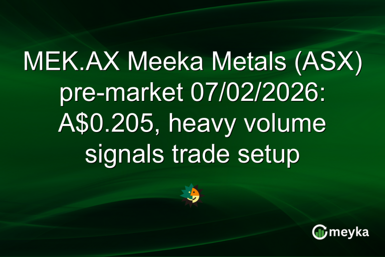 MEK.AX Meeka Metals (ASX) pre-market 07/02/2026: A$0.205, heavy volume signals trade setup