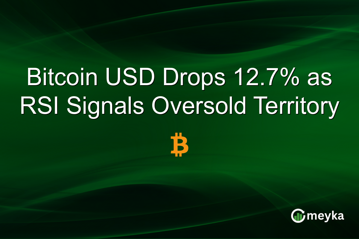 Bitcoin USD Drops 12.7% as RSI Signals Oversold Territory