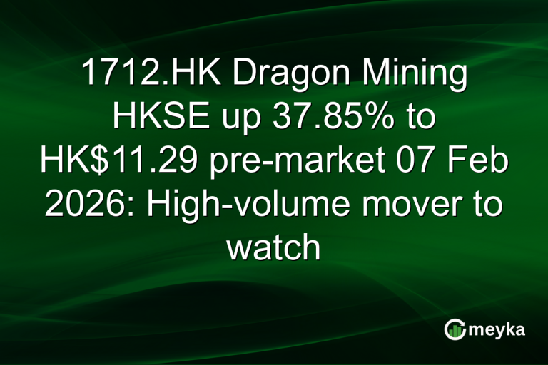 1712.HK Dragon Mining HKSE up 37.85% to HK$11.29 pre-market 07 Feb 2026: High-volume mover to watch