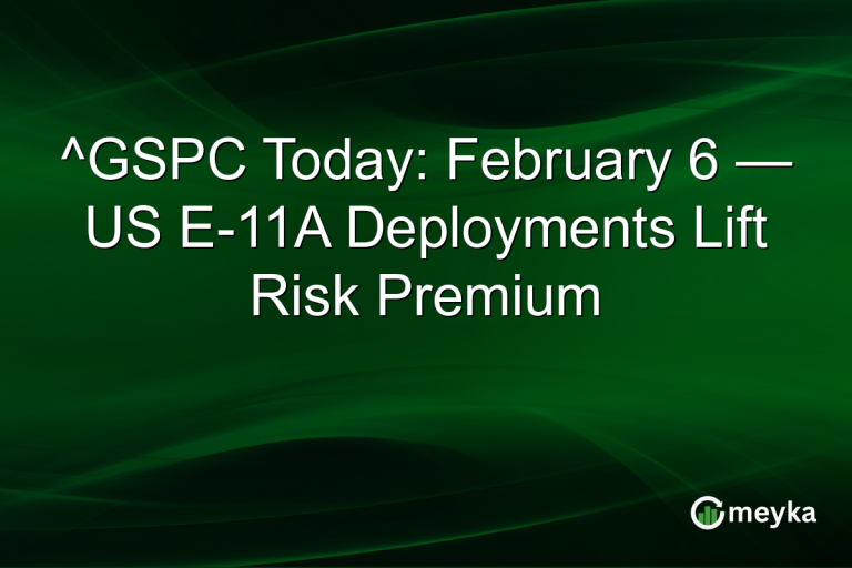 ^GSPC Today: February 6 — US E-11A Deployments Lift Risk Premium