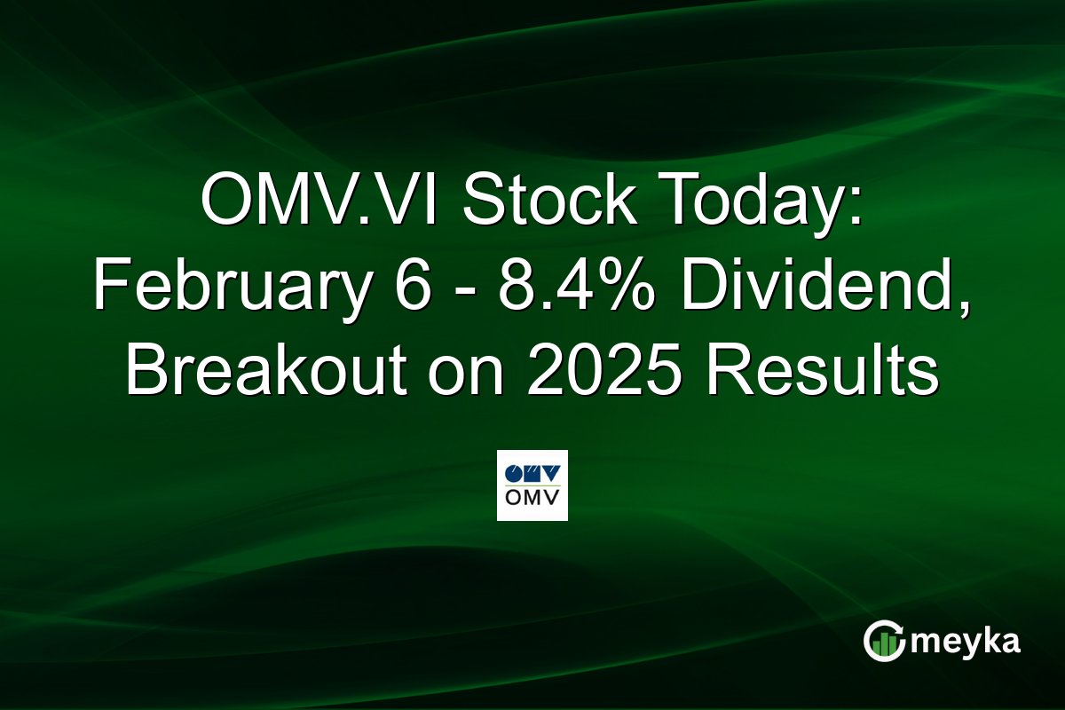 OMV.VI Stock Today: February 6 - 8.4% Dividend, Breakout on 2025 Results