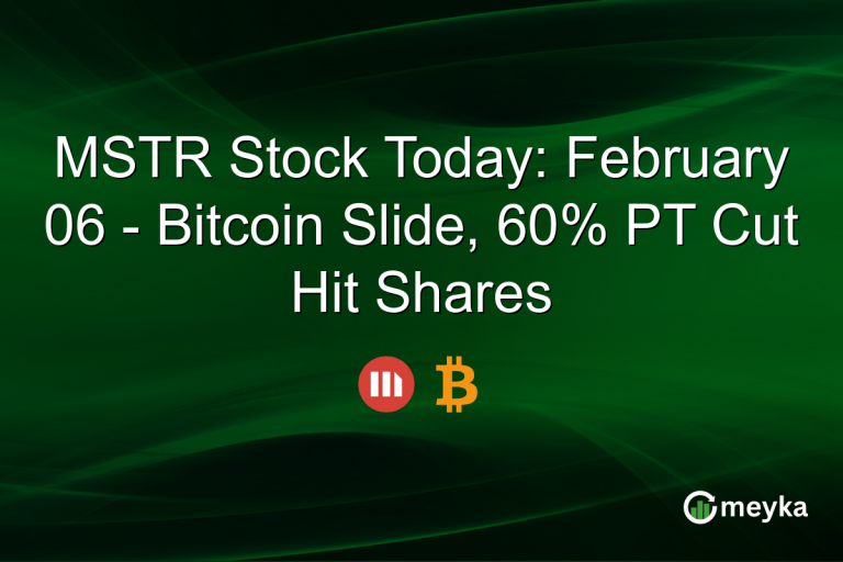 MSTR Stock Today: February 06 - Bitcoin Slide, 60% PT Cut Hit Shares