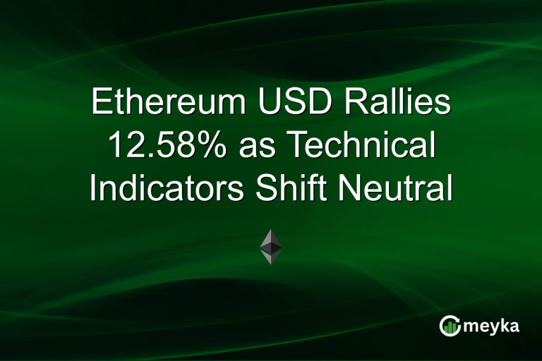 Ethereum USD Rallies 12.58% as Technical Indicators Shift Neutral
