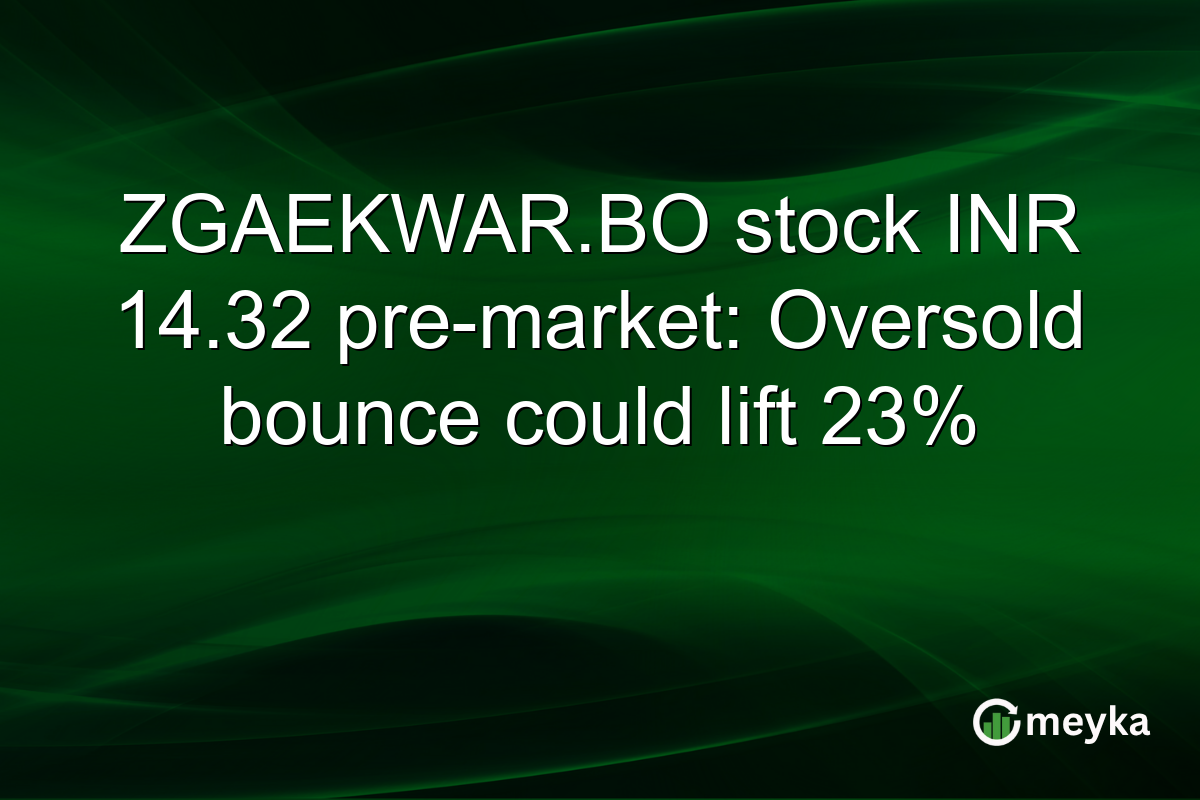 ZGAEKWAR.BO stock INR 14.32 pre-market: Oversold bounce could lift 23%