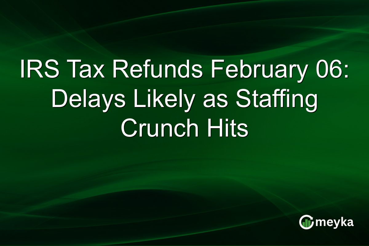IRS Tax Refunds February 06: Delays Likely as Staffing Crunch Hits