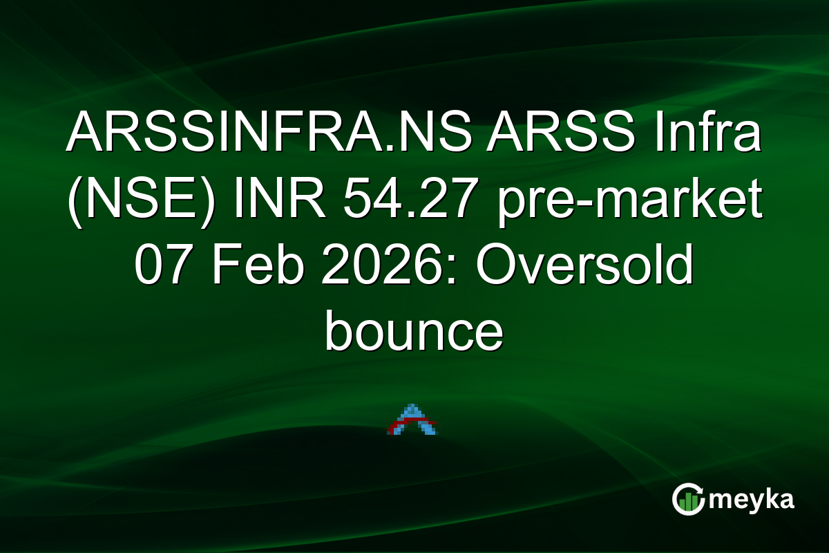 ARSSINFRA.NS ARSS Infra (NSE) INR 54.27 pre-market 07 Feb 2026: Oversold bounce
