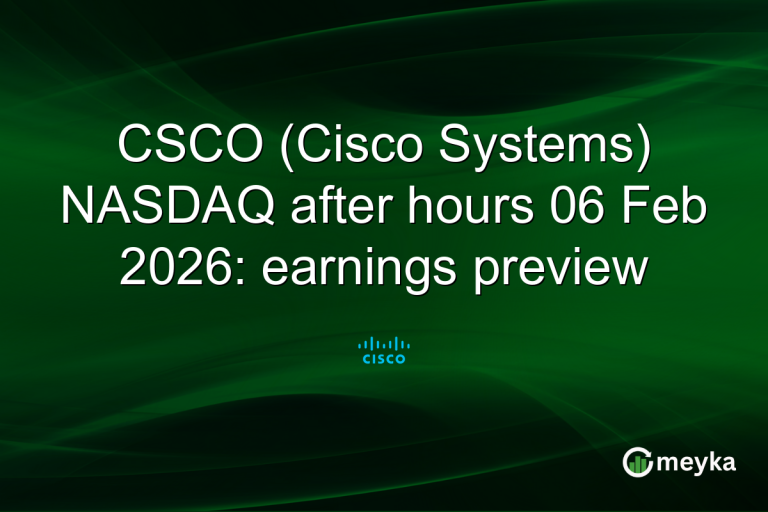 CSCO (Cisco Systems) NASDAQ after hours 06 Feb 2026: earnings preview