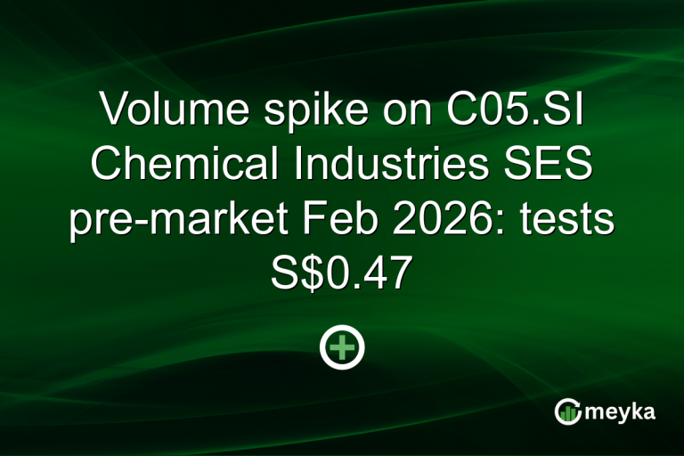 Volume spike on C05.SI Chemical Industries SES pre-market Feb 2026: tests S$0.47