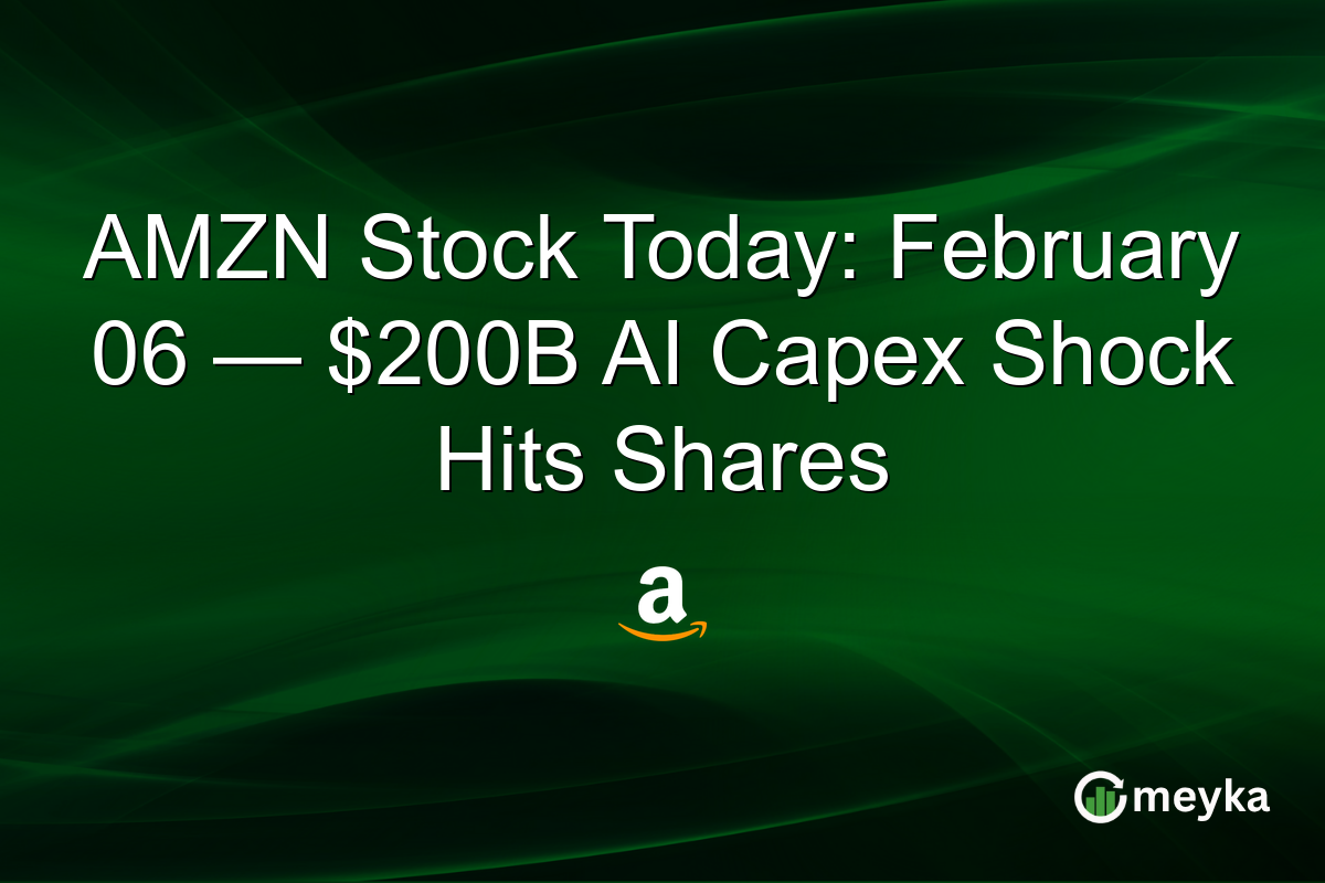 AMZN Stock Today: February 06 — $200B AI Capex Shock Hits Shares
