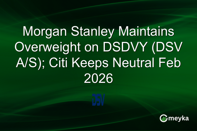 Morgan Stanley Maintains Overweight on DSDVY (DSV A/S); Citi Keeps Neutral Feb 2026