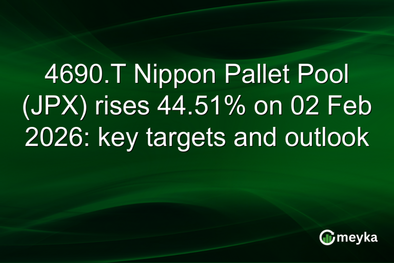 4690.T Nippon Pallet Pool (JPX) rises 44.51% on 02 Feb 2026: key targets and outlook