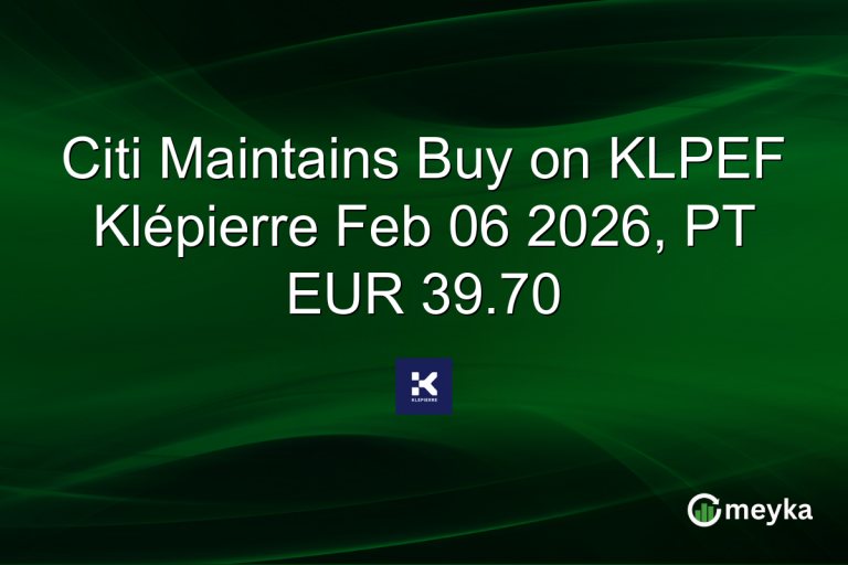 Citi Maintains Buy on KLPEF Klépierre Feb 06 2026, PT EUR 39.70