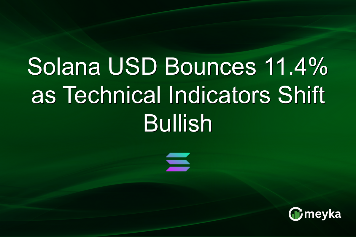 Solana USD Bounces 11.4% as Technical Indicators Shift Bullish