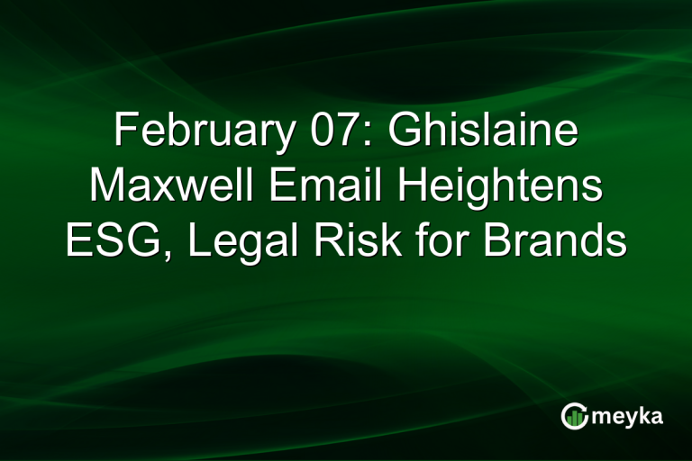 February 07: Ghislaine Maxwell Email Heightens ESG, Legal Risk for Brands