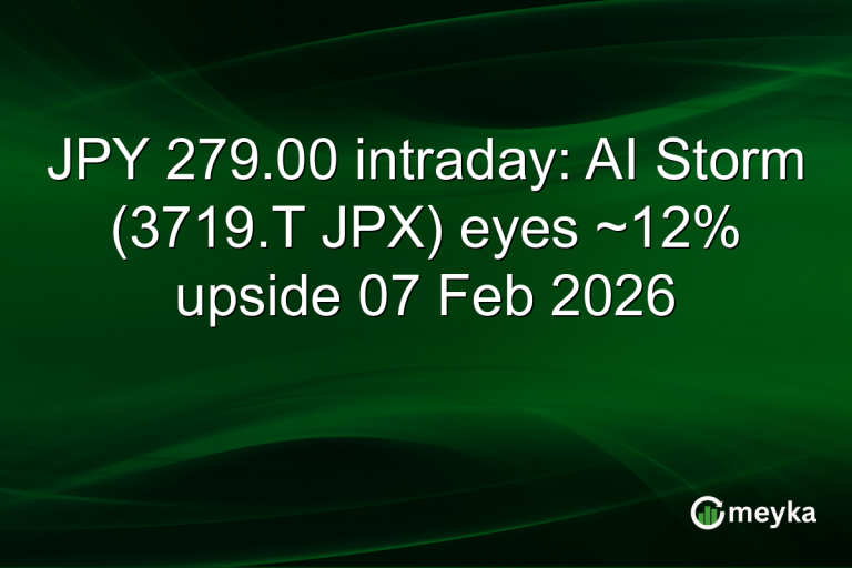 JPY 279.00 intraday: AI Storm (3719.T JPX) eyes ~12% upside 07 Feb 2026
