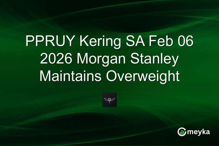 PPRUY Kering SA Feb 06 2026 Morgan Stanley Maintains Overweight