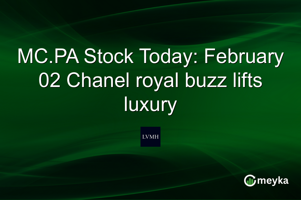MC.PA Stock Today: February 02 Chanel royal buzz lifts luxury