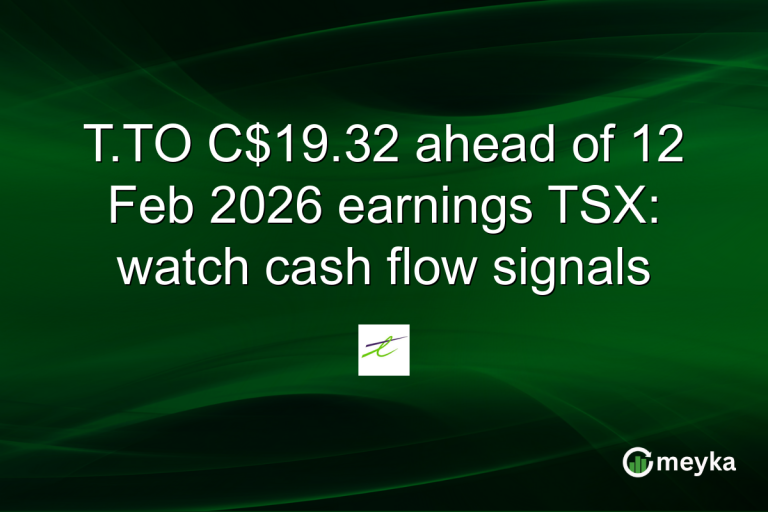 T.TO C$19.32 ahead of 12 Feb 2026 earnings TSX: watch cash flow signals