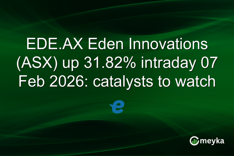 EDE.AX Eden Innovations (ASX) up 31.82% intraday 07 Feb 2026: catalysts to watch
