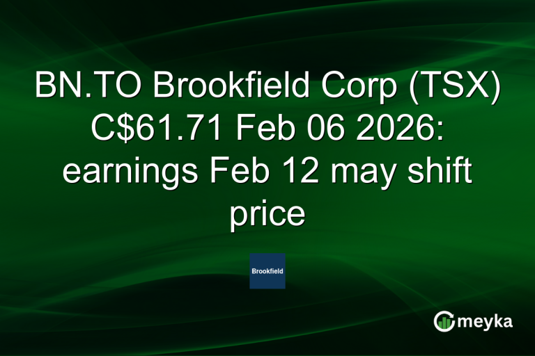 BN.TO Brookfield Corp (TSX) C$61.71 Feb 06 2026: earnings Feb 12 may shift price