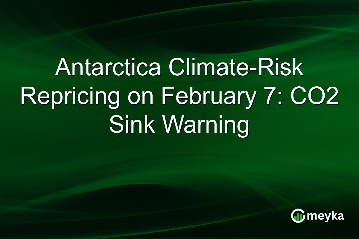 Antarctica Climate-Risk Repricing on February 7: CO2 Sink Warning