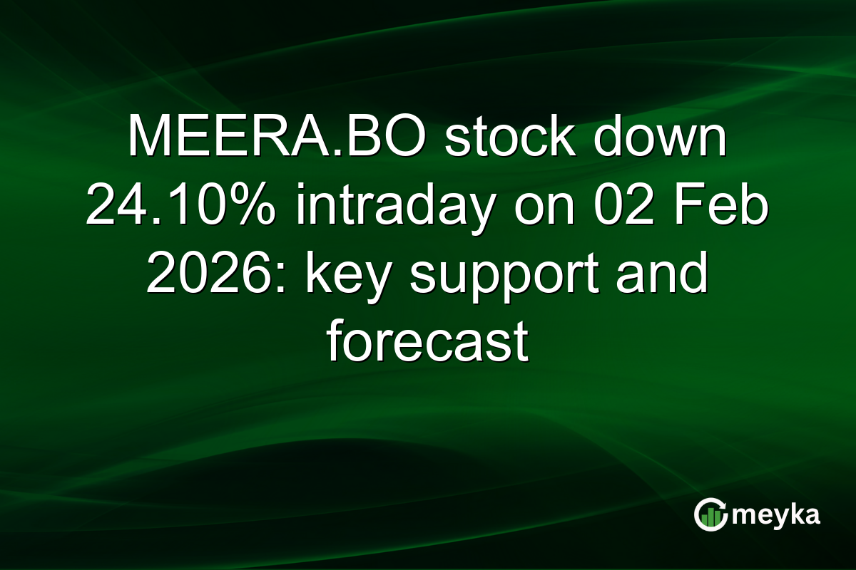 MEERA.BO stock down 24.10% intraday on 02 Feb 2026: key support and forecast