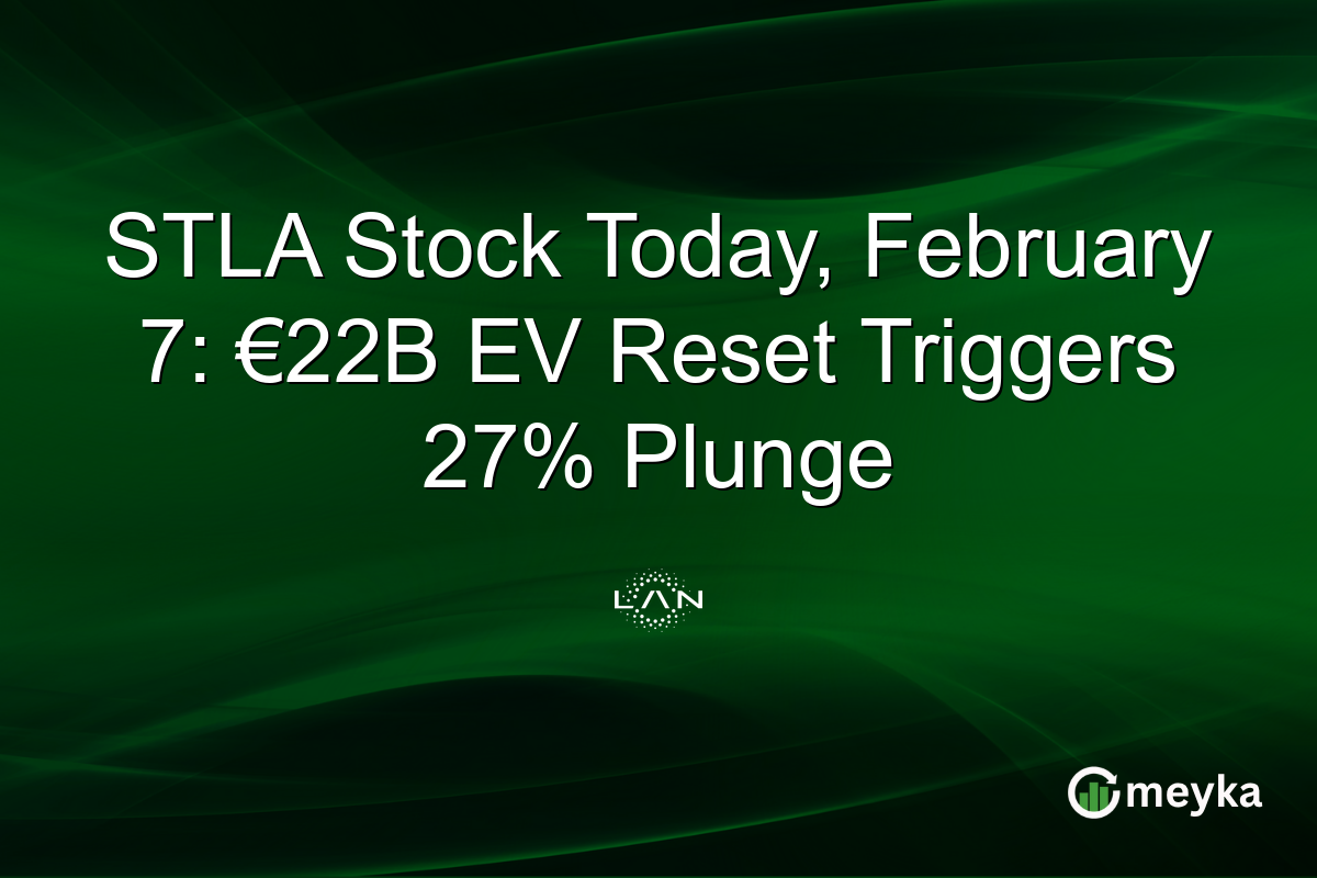 STLA Stock Today, February 7: €22B EV Reset Triggers 27% Plunge